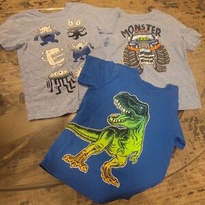 Blue Dinosaur Graphic T-Shirt